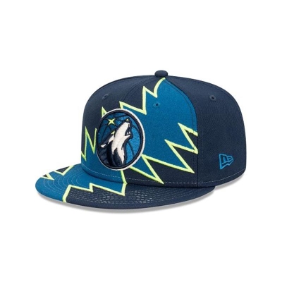 Blue Minnesota Timberwolves Hat - New Era NBA Flash 9FIFTY Snapback Caps USA0431296